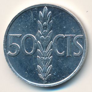 Испания, 50 сентимо (1966 г.)