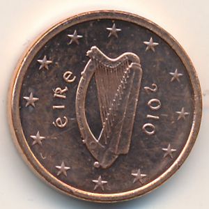 Ирландия, 1 евроцент (2010 г.)