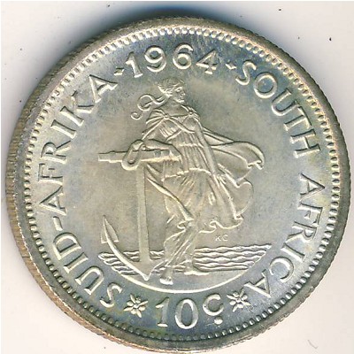 ЮАР, 10 центов (1961–1964 г.)