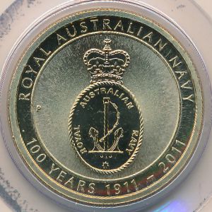 Australia, 1 dollar, 2011