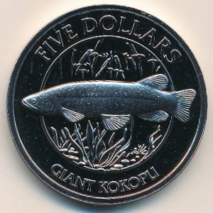 Новая Зеландия, 5 долларов (2003 г.)