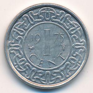 Suriname, 1 cent, 1975