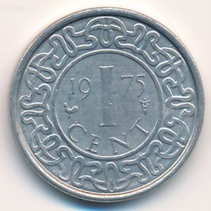 Suriname, 1 cent, 1975