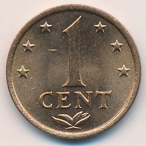 Антильские острова, 1 цент (1975 г.)