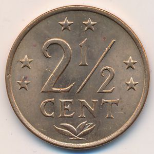 Антильские острова, 2 1/2 цента (1978 г.)