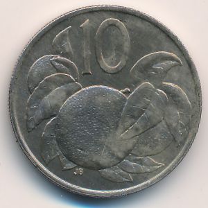 Острова Кука, 10 центов (1973 г.)