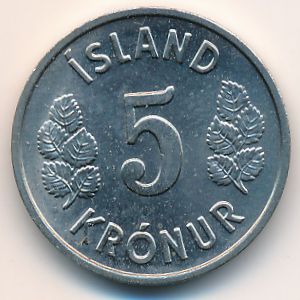 Исландия, 5 крон (1978 г.)