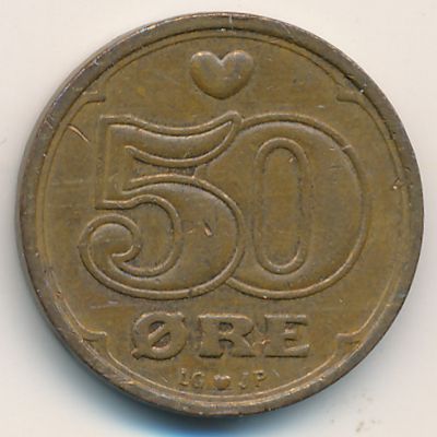 Дания, 50 эре (1994 г.)