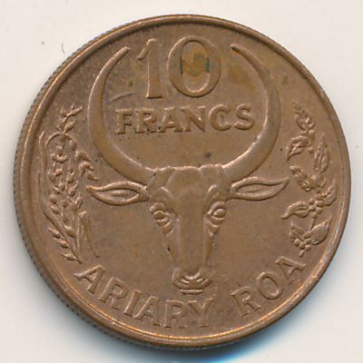 Мадагаскар, 10 франков (1996 г.)