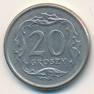 Польша, 20 грошей (1997 г.)