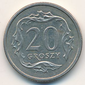 Польша, 20 грошей (2004 г.)
