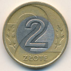 Poland, 2 zlote, 1995