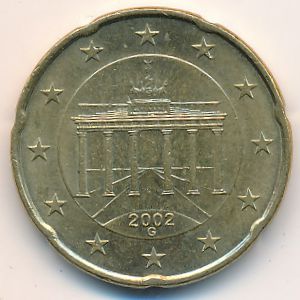 Германия, 20 евроцентов (2002 г.)