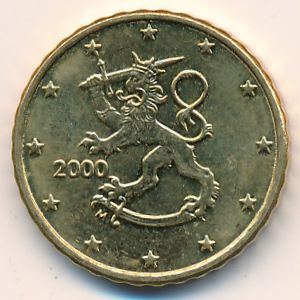 Finland, 10 euro cent, 2000
