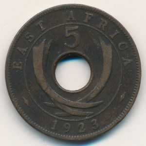 Восточная Африка, 5 центов (1923 г.)