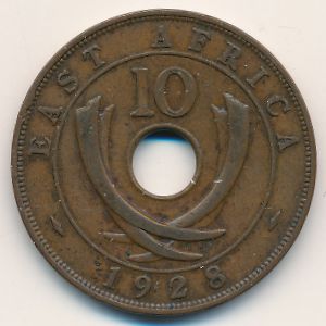 Восточная Африка, 10 центов (1928 г.)