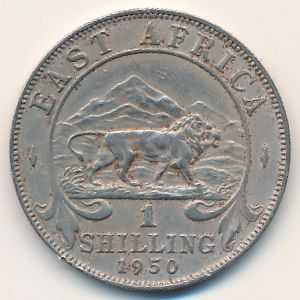 Восточная Африка, 1 шиллинг (1950 г.)