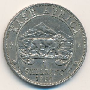 Восточная Африка, 1 шиллинг (1952 г.)