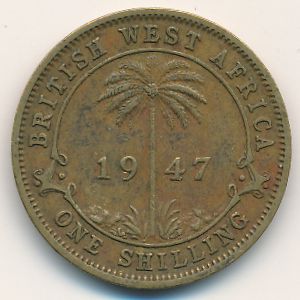 Британская Западная Африка, 1 шиллинг (1947 г.)