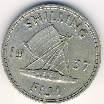 Fiji, 1 shilling, 1937