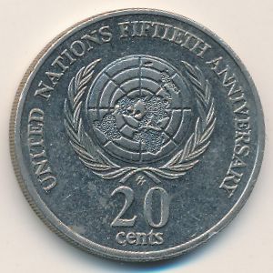 Австралия, 20 центов (1995 г.)