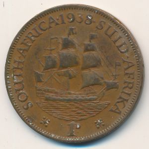 ЮАР, 1 пенни (1938 г.)