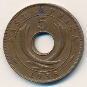 Восточная Африка, 5 центов (1939 г.)