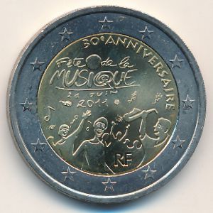 France, 2 euro, 2011