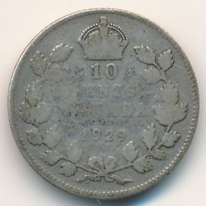 Канада, 10 центов (1929 г.)