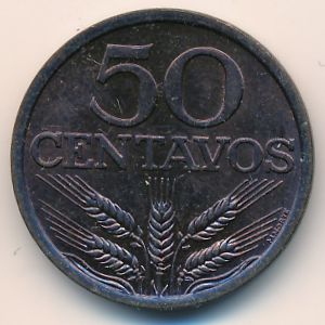 Portugal, 50 centavos, 1974