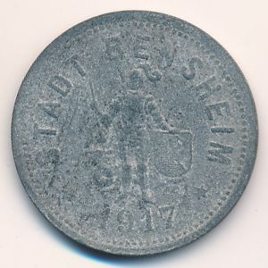 Бенсхайм., 50 пфеннигов (1917 г.)