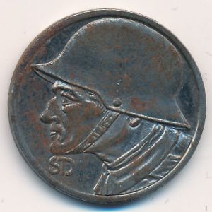 Дюрен., 10 пфеннигов (1918 г.)