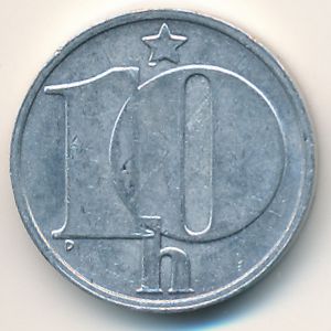 Чехословакия, 10 гелеров (1985 г.)