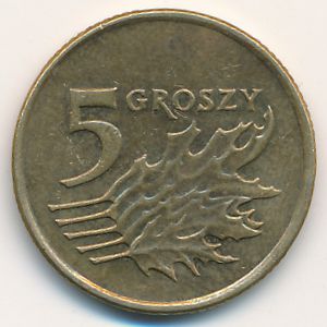 Польша, 5 грошей (2010 г.)