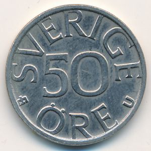 Швеция, 50 эре (1980 г.)