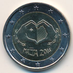 Мальта, 2 евро (2016 г.)