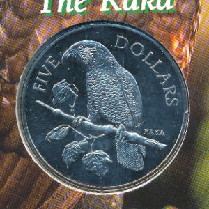 New Zealand, 5 dollars, 1996