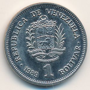 Венесуэла, 1 боливар (1989 г.)