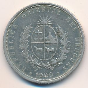 Уругвай, 20 сентесимо (1920 г.)