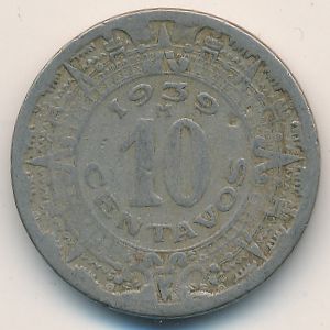 Mexico, 10 centavos, 1939