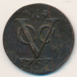 Нидерландская Индия, 1 дуит (1753 г.)