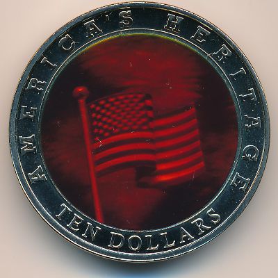 Либерия, 10 долларов (2002 г.)