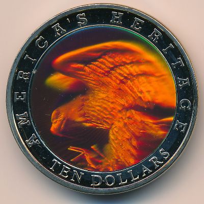 Либерия, 10 долларов (2002 г.)