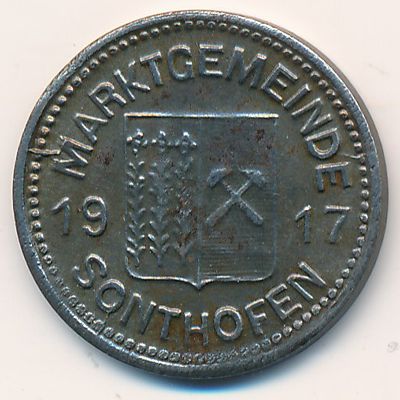 Зонтхофен., 10 пфеннигов (1917 г.)