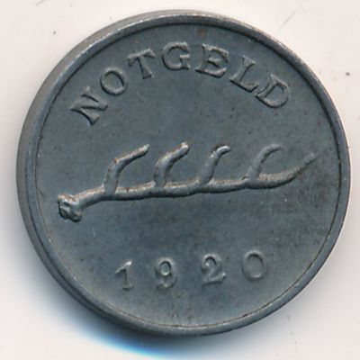 Кальв., 1 пфенниг (1920 г.)