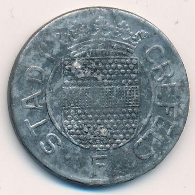 Крефельд., 10 пфеннигов (1919 г.)