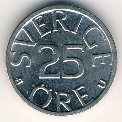 Швеция, 25 эре (1976–1984 г.)