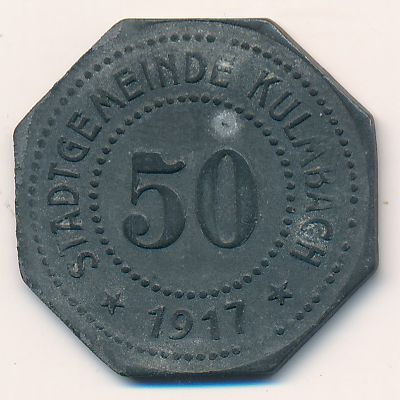 Кульмбах., 50 пфеннигов (1917 г.)