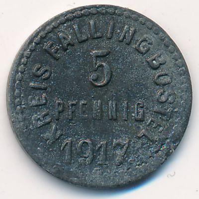 Фаллингбостель., 5 пфеннигов (1917 г.)