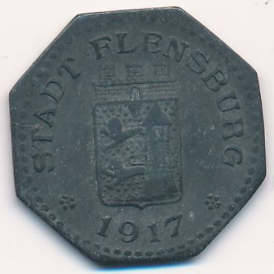 Фленсбург., 10 пфеннигов (1917 г.)
